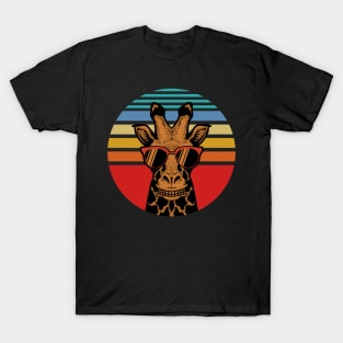 giraffe sunset T-Shirt